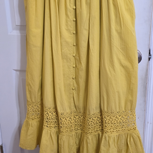 torrid Mustard Yellow Button-Front Sundress - Picture 5 of 8